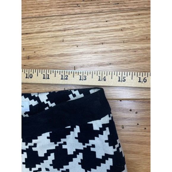 Costume National Womens Size 42 US 6 Black Ivory Houndstooth Wool Velvet Vintage - Picture 5 of 10